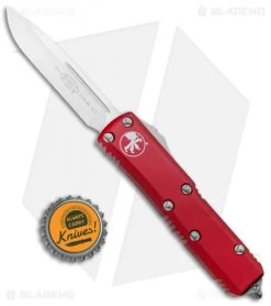 Microtech UTX-85 S/E OTF Automatic Knife Red (3.125" Satin) 231-4RD -Microtech Shop Microtech UTX 85 SE OTF Auto Red Satin 231 4RD BHQ 99516 jr bottlecap
