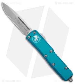 Microtech UTX-85 S/E OTF Auto Knife Turquoise (3.1" Stonewash) 231-10 TQ