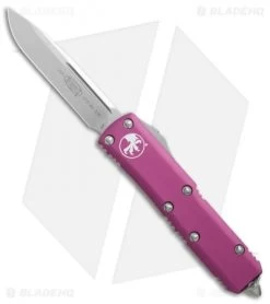 Microtech UTX-85 S/E OTF Automatic Knife Violet (3.125" Stonewash) 231-10VI