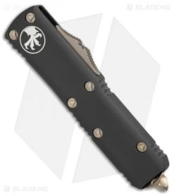 Microtech UTX-85 S/E OTF Automatic Knife Apocalyptic Black (3.125" Bronze) -Microtech Shop Microtech UTX 85 SE black bronzed 231 13 BHQ 69039 er spine