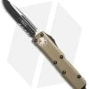 Microtech UTX-85 S/E OTF Automatic Knife Tan (3.125" Black Serr) 231-2TA -Microtech Shop Microtech UTX 85 SE tan black serr 231 2TA BHQ 69050 er