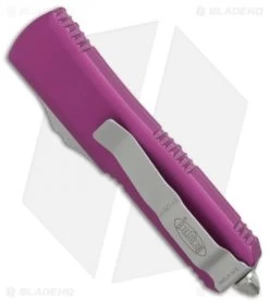 Microtech UTX-85 S/E OTF Automatic Knife Violet (3.125" Apocalyptic) 231-10APVI -Microtech Shop Microtech UTX 85 SE violet apocalyptic BHQ 74305 er side 2