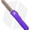 Microtech UTX-85 Spartan OTF Automatic Knife Purple (3.1" Bronze Apocalyptic) -Microtech Shop Microtech UTX 85 Spartan OTF Auto Purple Bronze Apocalyptic BHQ 176098 jr