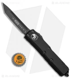 Microtech UTX-85 T/E OTF Automatic Knife Tatical (3.125" Black) 233-1DLCT -Microtech Shop Microtech UTX 85 T E OTF Automatic Knife Tatical Black 233 1DLCT BHQ 107738 kp bottlecap jr