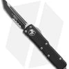 Microtech UTX-85 T/E OTF Automatic Knife Black (3.125" Black Serr) 233-2 -Microtech Shop Microtech UTX 85 TE OTF Auto Black Black Serr 233 2 BHQ 88641 jr