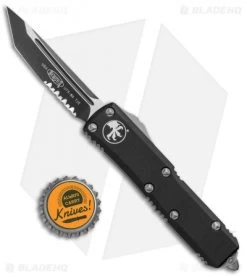 Microtech UTX-85 T/E OTF Automatic Knife Black (3.125" Black Serr) 233-2 9 Microtech UTX-85 T/E OTF Automatic Knife Black (3.125" Black Serr) 233-2 -Microtech Shop Microtech UTX 85 TE OTF Auto Black Black Serr 233 2 BHQ 88641 jr bottlecap