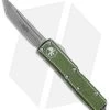 Microtech UTX-85 T/E OTF Automatic Knife Distressed OD Green (3.125" Stonewash)