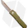 Microtech UTX-85 T/E Tanto OTF Automatic Knife OD Green (3.1" Bronze) -Microtech Shop Microtech UTX 85 TE OTF Auto OD Green Bronze Tanto BHQ 177355 jr