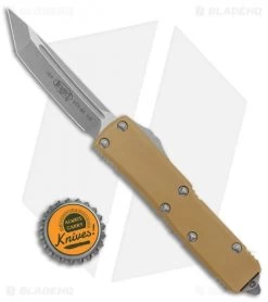 Microtech UTX-85 Signature Series T/E OTF Automatic Knife Tan G-10 (3.1" Apoc) -Microtech Shop Microtech UTX 85 TE OTF Auto Tan G 10 Apocalyptic 233 10APGTTAS BHQ 136902 jr bottlecap