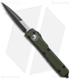 Microtech Ultratech Bayonet OTF Automatic Knife OD Green CC (3.4" Black)