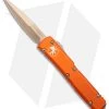 Microtech Ultratech Bayonet OTF Knife Orange Aluminum (3.4" Bronze SW)