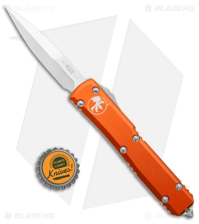 Microtech Ultratech Bayonet OTF Automatic Knife Orange Al (3.4" Satin ELMAX) 6 Microtech Ultratech Bayonet OTF Automatic Knife Orange Al (3.4" Satin ELMAX) - Image 4
