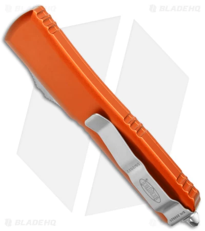Microtech Ultratech Bayonet OTF Automatic Knife Orange Al (3.4" Satin ELMAX) 5 Microtech Ultratech Bayonet OTF Automatic Knife Orange Al (3.4" Satin ELMAX) - Image 3