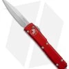 Microtech Ultratech Bayonet OTF Automatic Knife Red Al (3.4" Satin) 120-4RD