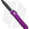 Microtech Ultratech Dagger D/E OTF Automatic Knife Violet (3.4" Black)