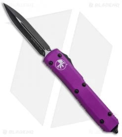 Microtech Ultratech Dagger D/E OTF Automatic Knife Violet (3.4" Black)