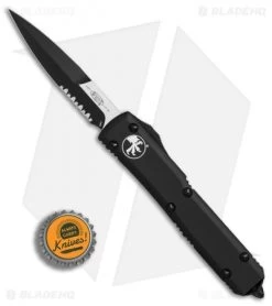 Microtech Ultratech Bayonet OTF Auto Knife Tactical Black (3.4" Black Serr) 9 Microtech Ultratech Bayonet OTF Auto Knife Tactical Black (3.4" Black Serr) -Microtech Shop Microtech Ultratech Bayonet Tactical CC black serr BHQ 31226 er bottlecap