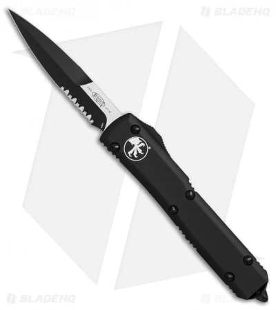 Microtech Ultratech Bayonet OTF Auto Knife Tactical Black (3.4" Black Serr) 3 Microtech Ultratech Bayonet OTF Auto Knife Tactical Black (3.4" Black Serr)