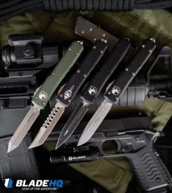 Microtech Spartan Ultratech OTF Automatic Knife OD Green (3.4" Bronze) 223-13OD -Microtech Shop Microtech Ultratech D E OTF Automatic Knife Tactical CC Black 122 1T 7706 kp gunzz web