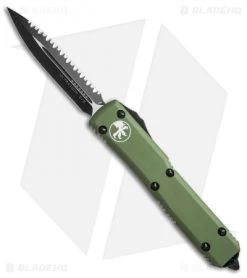 Microtech Ultratech D/E OTF Automatic Knife OD Green CC (3.4" Black Full Serr)