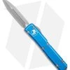 Microtech Ultratech D/E OTF Auto Knife Distressed Blue (3.4" Apocalyptic) -Microtech Shop Microtech Ultratech DE OTF Auto Distressed Blue Apocalyptic BHQ 176529 jr