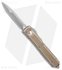 Microtech Ultratech D/E OTF Automatic Distressed (3.4" SW Full Serr) 122-12DTA