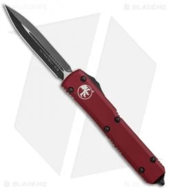 Microtech Ultratech D/E OTF Automatic Knife CC Merlot Red (3.4" Black) 122-1MR