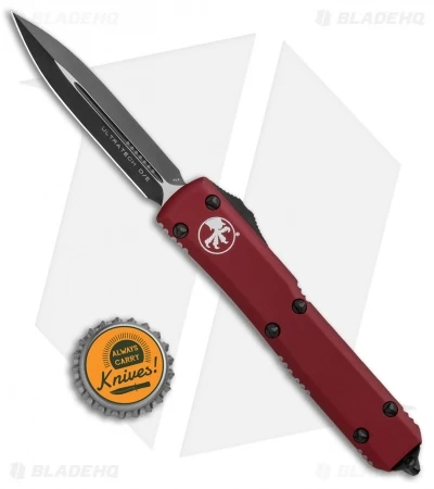 Microtech Ultratech D/E OTF Automatic Knife CC Merlot Red (3.4" Black) 122-1MR 6 Microtech Ultratech D/E OTF Automatic Knife CC Merlot Red (3.4" Black) 122-1MR - Image 4