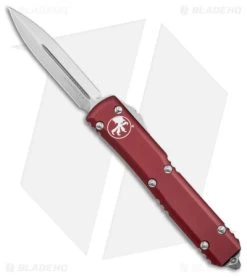 Microtech Ultratech D/E OTF Automatic Knife Merlot Red (3.4" Stonewash)