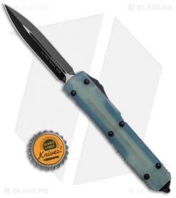 Microtech Ultratech D/E OTF Automatic Knife Natural G-10 Jade (3.4" Black) -Microtech Shop Microtech Ultratech DE OTF Auto Natural G 10 Black 122 1GTJG BHQ 104186 jr bottlecap