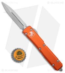 Microtech Ultratech Dagger D/E OTF Automatic Knife Orange (3.4" Stonewash) 9 Microtech Ultratech Dagger D/E OTF Automatic Knife Orange (3.4" Stonewash) -Microtech Shop Microtech Ultratech DE OTF Auto Orange SW BHQ 51912 jr bottlecap