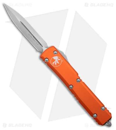 Microtech Ultratech Dagger D/E OTF Automatic Knife Orange (3.4" Stonewash) 3 Microtech Ultratech Dagger D/E OTF Automatic Knife Orange (3.4" Stonewash)
