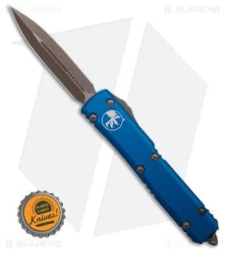 Microtech Ultratech D/E OTF Automatic Knife Blue (3.4" Bronze Apocalyptic) -Microtech Shop Microtech Ultratech DE OTF Automatic Knife Blue 3.4in Bronze Apocalyptic BHQ 181716 hd size