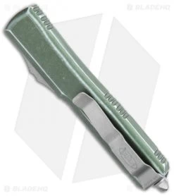 Microtech Ultratech D/E OTF Automatic Knife Distressed OD Green (3.4" Stonewash) 8 Microtech Ultratech D/E OTF Automatic Knife Distressed OD Green (3.4" Stonewash) -Microtech Shop Microtech Ultratech DE SW Standard Distressed OD Green 122 10DOD BHQ 111438 jr side