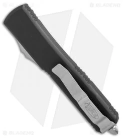 Microtech Ultratech D/E Spartan OTF Automatic Knife CC (3.4" Black Full Serr) -Microtech Shop Microtech Ultratech DE Spartan CC black full serr BHQ 51777 er side