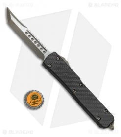 Microtech Ultratech Hellhound Tanto OTF Automatic Knife Carbon Fiber (3.4" SW) -Microtech Shop Microtech Ultratech Hellhound Tanto OTF CF SW 119 13CF BHQ 51806 jr bottlecap