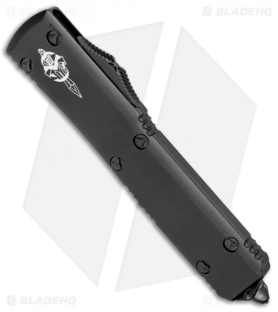 Microtech Ultratech Hellhound Tanto OTF Automatic Knife CC (3.4" DLC Black) 4 Microtech Ultratech Hellhound Tanto OTF Automatic Knife CC (3.4" DLC Black) - Image 2