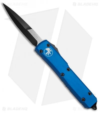 Microtech Ultratech Bayonet OTF Automatic Knife Blue CC (3.4" Black) 3 Microtech Ultratech Bayonet OTF Automatic Knife Blue CC (3.4" Black)