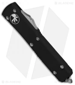 Microtech Ultratech Spartan OTF Automatic Knife (3.4" Satin) 223-4 -Microtech Shop Microtech Ultratech OTF Spartan Black 223 4 BHQ 67984 jr spine