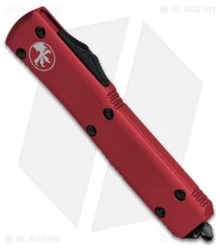 Microtech Ultratech T/E OTF Automatic Knife Red CC (3.4" Black) -Microtech Shop Microtech Ultratech OTF TE Red CC Black 123 1CCRD BHQ 51773 jr spine