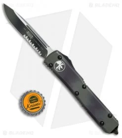 Microtech Ultratech S/E OTF Automatic Knife CC (3.4" Green Camo Serr) -Microtech Shop Microtech Ultratech SE CC green camo serr BHQ 52463 er size