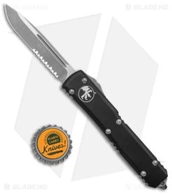 Microtech Ultratech S/E OTF Automatic Knife CC (3.4" Apocalyptic Serr) 121-11AP -Microtech Shop Microtech Ultratech SE OTF Auto Black Apocalyptic Serr BHQ 52110 jr bottlecap