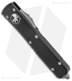 Microtech Ultratech S/E OTF Automatic Knife CC (3.4" Apocalyptic Serr) 121-11AP -Microtech Shop Microtech Ultratech SE OTF Auto Black Apocalyptic Serr BHQ 52110 jr spine