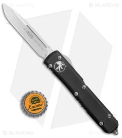Microtech Ultratech S/E Drop Point OTF Automatic Knife CC (3.4" Satin) 121-4 -Microtech Shop Microtech Ultratech SE OTF Auto CC Satin BHQ 51424 jr bottlecap