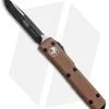 Microtech Ultratech S/E OTF Automatic Knife Tan CC (3.4" Black) 121-1TA -Microtech Shop Microtech Ultratech SE OTF Auto Tan CC Black 121 1TA BHQ 50461 jr 1