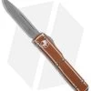 Microtech Ultratech S/E OTF Automatic Tan Distressed (3.4" Stonewash) 121-10DTA -Microtech Shop Microtech Ultratech SE OTF Auto Tan Distressed SW 121 10DTA BHQ 117815 jr