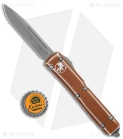 Microtech Ultratech S/E OTF Automatic Tan Distressed (3.4" Stonewash) 121-10DTA -Microtech Shop Microtech Ultratech SE OTF Auto Tan Distressed SW 121 10DTA BHQ 117815 jr bottlecap