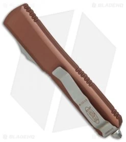 Microtech Ultratech S/E OTF Automatic Knife Tan CC (3.4" Stonewash Serr) 8 Microtech Ultratech S/E OTF Automatic Knife Tan CC (3.4" Stonewash Serr) -Microtech Shop Microtech Ultratech SE Tan CC SW serr BHQ 80387 jr side