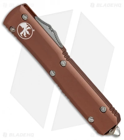 Microtech Ultratech S/E OTF Automatic Knife Tan CC (3.4" Stonewash Serr) 4 Microtech Ultratech S/E OTF Automatic Knife Tan CC (3.4" Stonewash Serr) - Image 2