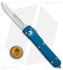 Microtech Ultratech S/E OTF Automatic Knife Blue CC (3.4" Satin) -Microtech Shop Microtech Ultratech SE blue CC satin BHQ 52589 er size jr